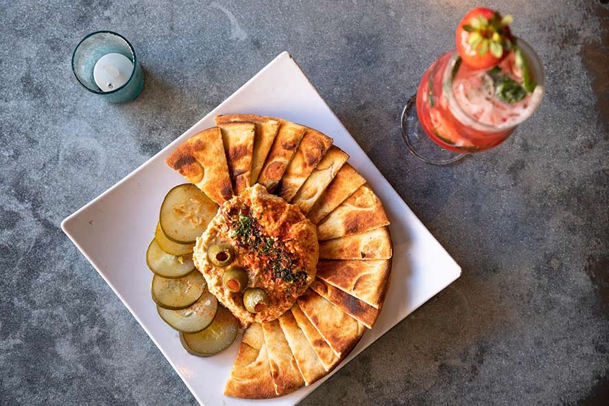 Nachos with margarita